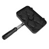 Taiyaki Frypan 4 Grids Non Stick Double Sided with Black