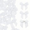 50Pcs Pre-Tied Sheer Bows with 1 Inch Stretch Elastic Loops,
