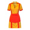 Cosplay Costume for Dinner Uniform with Apron Yellow Orange Girls