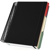 Yarotm Spiral Notebook A4-90g/m² Squared 5mm Grid Notebook - Black