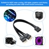 MZHOU Dual USB 2.0 Header Splitter - 9-Pin Motherboard Male