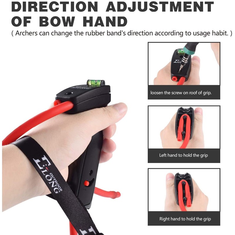 Archery Bow Trainer Draw Training Aid Device Strength Stretch Band