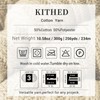 KITHED Cotton Yarn，10.5oz，526yard，3 Pack ，Soft Yarn for Crocheting and Knitting
