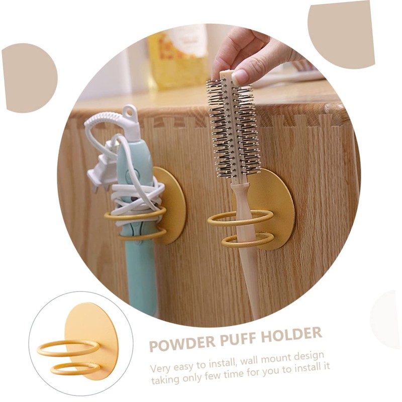 Ipetboom Makeup Sponge Holder Case 4pcs Wall Mount Rack Makeup