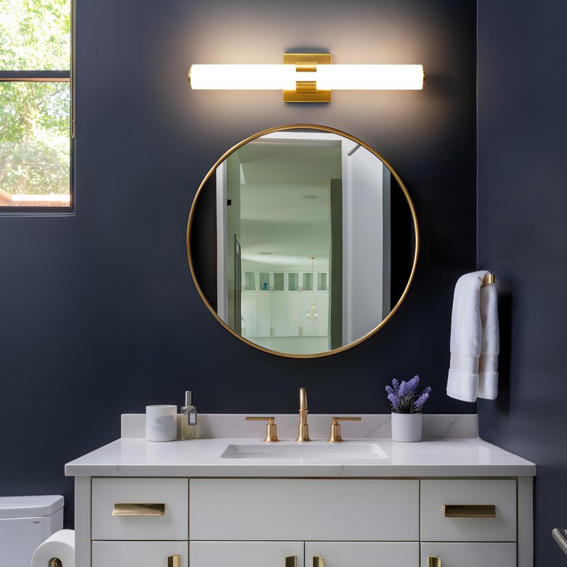 AIJIASI Bathroom Vanity Light Fixtures Over Mirror - 28W Gold