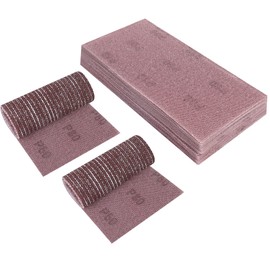 Sruhrak Pack of 25 sanding grids, reticulated Velcro, 115 x 230 mm sandpaper, 80 grit, sanding discs for drywall sanders, random orbital sanders