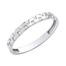 Old English Jewellers 9ct White Gold 0.10ct Eternity Wedding Ring size J K L M N O P Q R S T U (U)