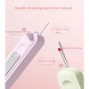 Upgraded 2 in 1 Needle Threader & Seam Ripper，Retractable &