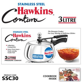 Hawkins Contura-SSC30 Pressure cooker, Small, Silver