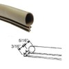 Weatherstrip, Kerf-Mounted, Bulb Type, Tan - 50 Ft.