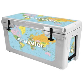 MightySkins (Cooler Not Included) Skin Compatible with RTIC 65 Cooler (2017 Model) - Traveler | Protective, Durable, and Unique Vinyl Decal wrap Cover | Easy to Apply | Made in The USA