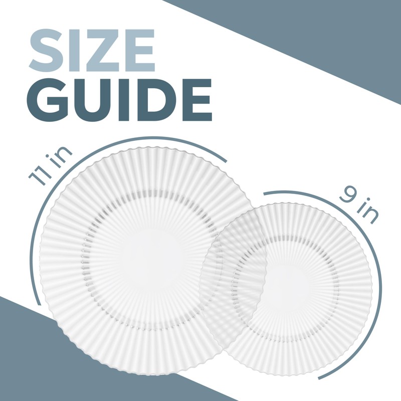 80 Piece Plastic Disposable Plates Set For 40 Guests I