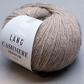 Lang Yarns - Cashmere Premium - Colour 0022 Beige Mélange - 100% Cashmere Wool (25 g - 1 Ball)