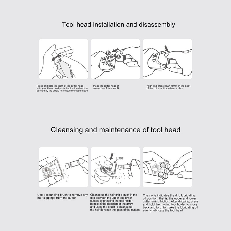 Baby Hair Clipper Waterproof Low Noise Rechargeable Vacuum Hair Cutting