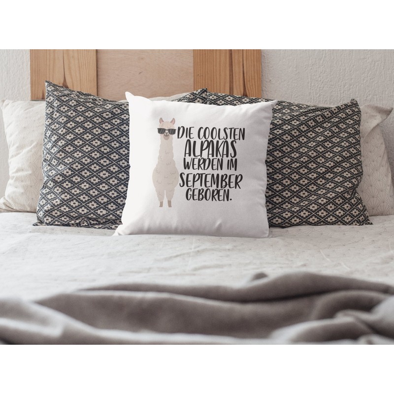 LIEBTASTISCH - Cushion cover - "The coolest alpacas are born