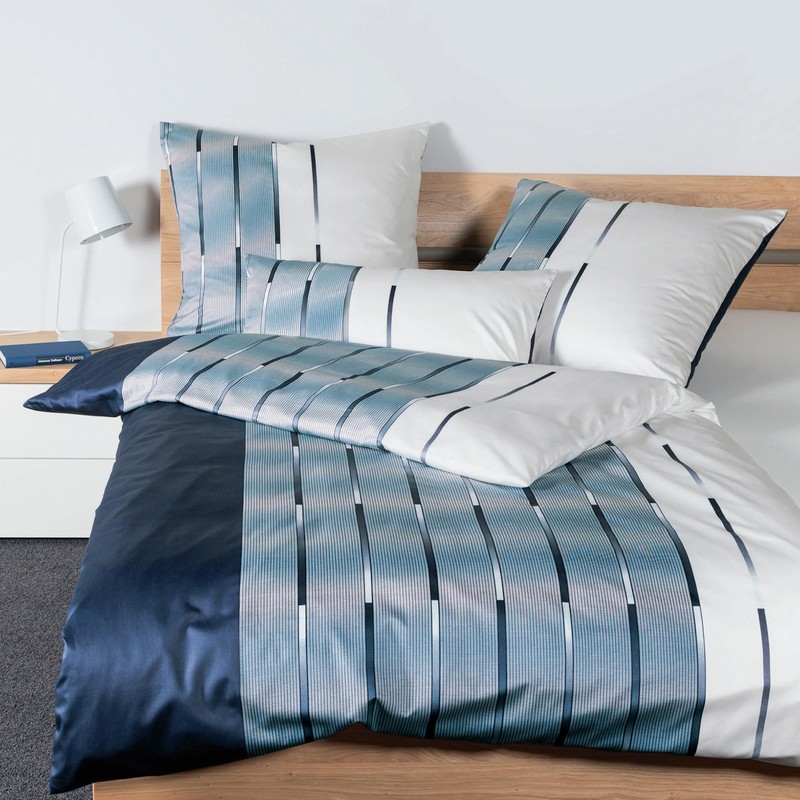 Janine Maco Satin Cushion Cover 80 x 80 cm Blue