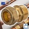 tecuro MS Compression Ring Connector, Screw-in Fitting with Cylinder Thread
