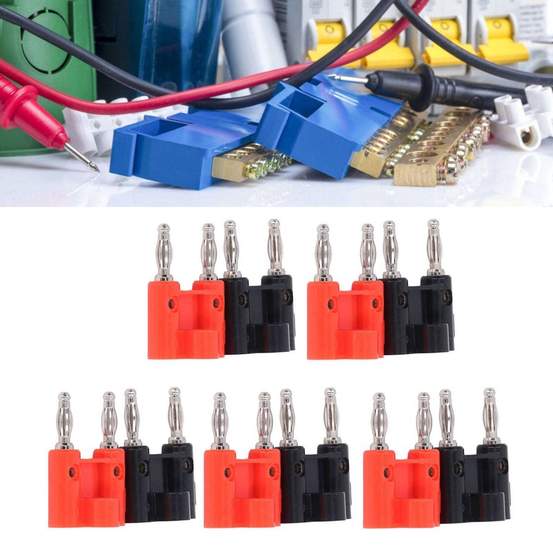 BRDI Dual Banana Plug, High Conductivity Double Banana Socket High