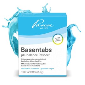 Pascoe® Basentabs (pH Balance Tablets) for Maintaining Acid-Alkaline Balance / with Magnesium, Zinc and Calcium / 100% Vegan 14448 100.00