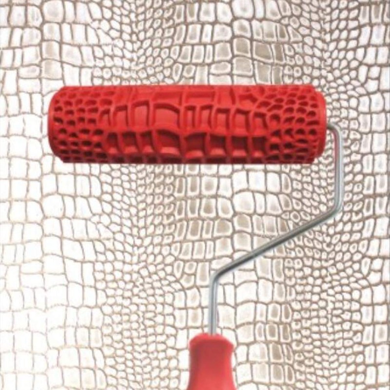 Pattern Paint Roller for Walls, 7 Inch 3D Embossing Rubber