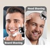 Kopfrasierer-Ersatzköpfe, 7D Glatze Rasierer-Ersatzkopf, Universal-Ersatzklingenkopf-Rasierer für Männer, IPX7 wasserdichter Rasiererkopf-Ersatz