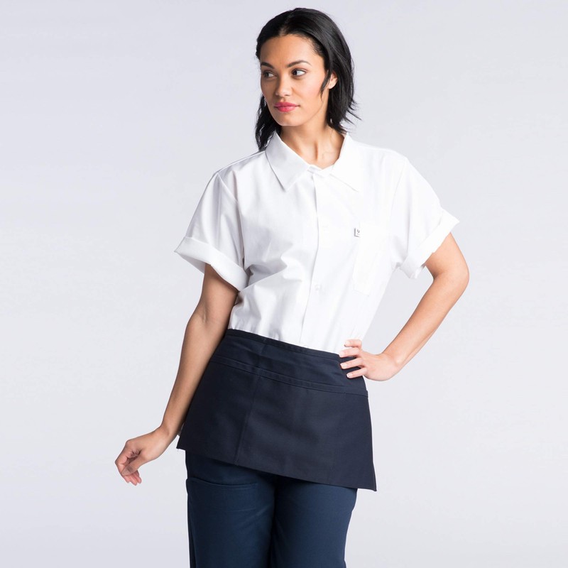 Uncommon Threads Unisex Waist Apron 3 Section Pocket, Purple, One