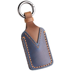 [smasol] WR-V Key Cover, Freed, Genuine Leather, New Fit 4, Key Cover, Civic Vezel, Motorcycle, PCX125, JK05, PCX160, KF47, JK03 Key Case, blue / 2 button
