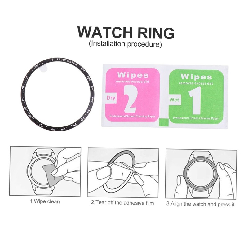Gatuida 3pcs Aluminum Alloy Bezel Protector for Watch Stylish and
