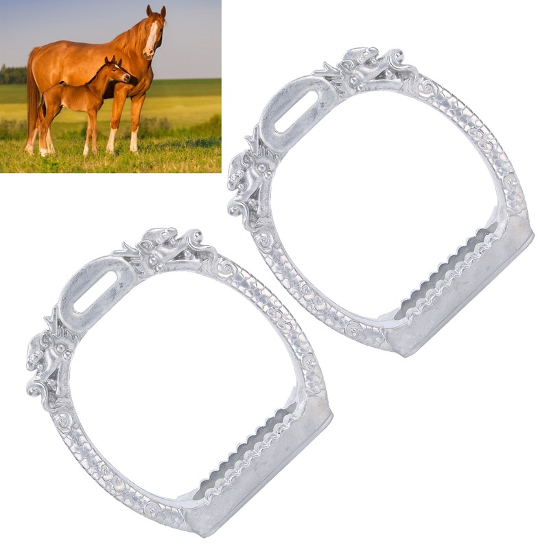 Stainless Steel Electroplated Lightweight Safety Stirrups Horse Riding Racing Accessory