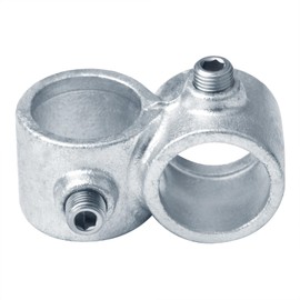 eoere 4 PCS Structural Pipe Railing Fitting, Fits 1" Nominal Galvanized Pipe (Actual OD 1.315"), Crossover Clamp