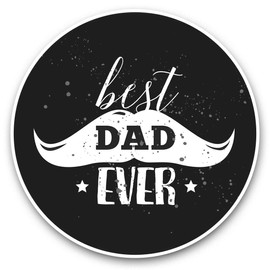 2 x 7.5cm Vinyl Stickers - Best Dad Ever Father's Day Decals 41367