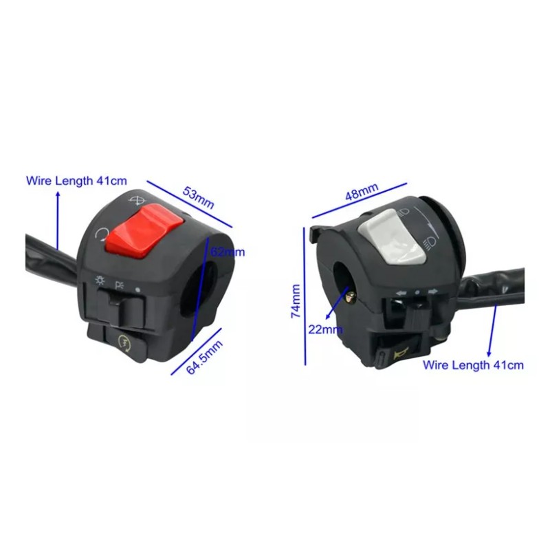 BOBOJIIIER Set Universal De Mandos Izquierdo Derecho Italika Fd150 250