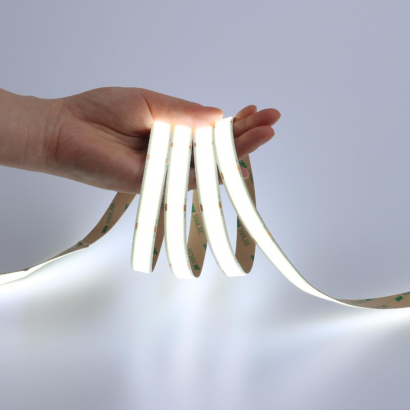 GOMING 24V 15mm Width COB LED Strip Cool White 6000K