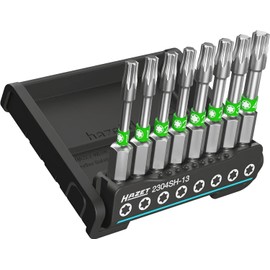 HAZET - Smart Holder 2304SH-13 I Practical Tool Holder 8 Pieces I Output: 6.3 (1/4 Inch) I Supplement to Tool Box, Organisation, Ensures More Safety I Made in Germany