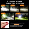 UNROEVS XC01 2550 lumens Mini Flashlight Rechargeable, Super Bright Magnetic