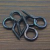 HELIFOUNER 100 Pieces 6# Screw Eyes, Screw in Eye Hooks,