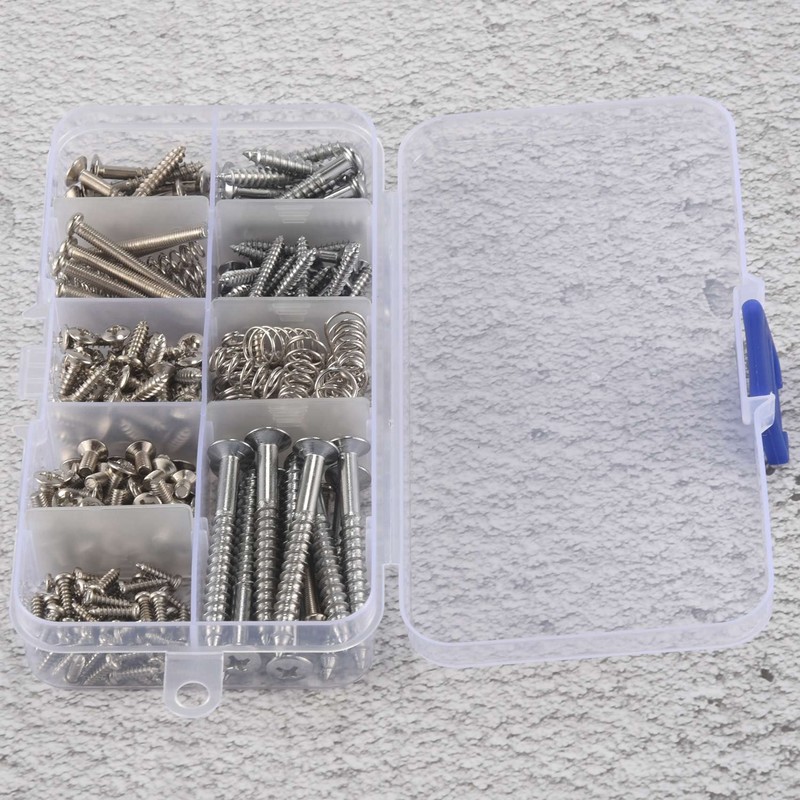 Dovhmoh 204 Pcs Guitar Screw Kit Set of 9 with