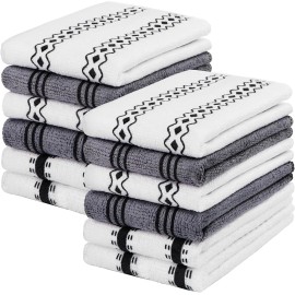 HOMEXCEL Microfiber Cleaning Cloth, Kitchen Towels 12 Pack, Lint Free, Scratch-F