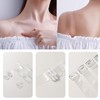 woleeup 3 Pairs Clear Bra Straps, 1cm/1.2cm/1.5cm Width Non-Slip Invisible
