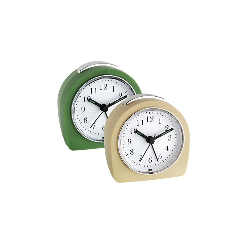TFA Dostmann Analogue Alarm Clock 60.1021 Silent Movement Alarm with