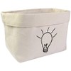 Large 'Lit Lightbulb' Canvas Organiser/Storage Bag (OR00008080)