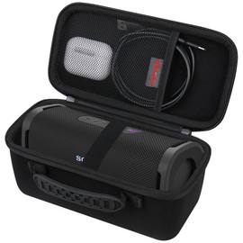 Elonbo Speaker Carrying Case ​for Sony ULT Field 1 Wireless Ultra Portable Bluetooth Compact Speaker, IP67 Waterproof Speaker Travel Protective Bag Storage Holder, Mesh Pocket Fits Cable, Black