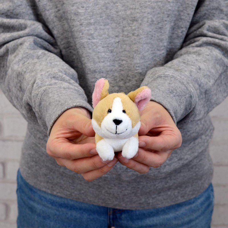 Niki Keychain, Corgi, 3.9 inches (10 cm), Kids, W2.8 x