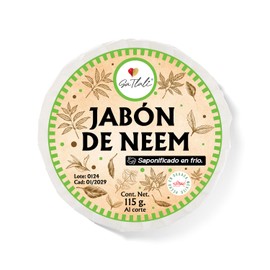Ga Tlali Jabón Natural Neem 115g Hecho a Mano | Limpieza Suave para Rostro y Cuerpo | Vegano y Orgánico | Sin Sulfatos ni Parabenos | Apto para Piel Normal | Artesanal de Oaxaca