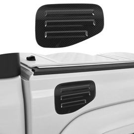 RT-TCZ Fuel Filler Gas Tank Door Cap Cover Trim Decoration Exterior Accessories for Jeep Gladiator JT 2018-2025 (Black Carbon Fiber)