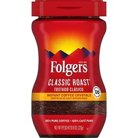 Folgers Classic Roast Instant Coffee Crystals, 8 Ounces