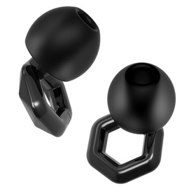 EarCalm Concert Earplugs, High-Fidelity, Noise Reduction and Tinnitus Relief for Concerts, Loud Music, Musicians, Motorcycles, Airplanes, Raves(Black)