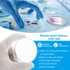 PATIKIL 75mm Plastic Petri Dishes with Lid, 6 Pcs Petri