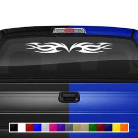 Sticky Creations Tribal Flame Decoration Accent Decal Sticker Windshield Window Vinyl Graphic Banner Car Truck SUV Vehicle Boat Trailer ATV 36"x4.25"+ (Design #118)
