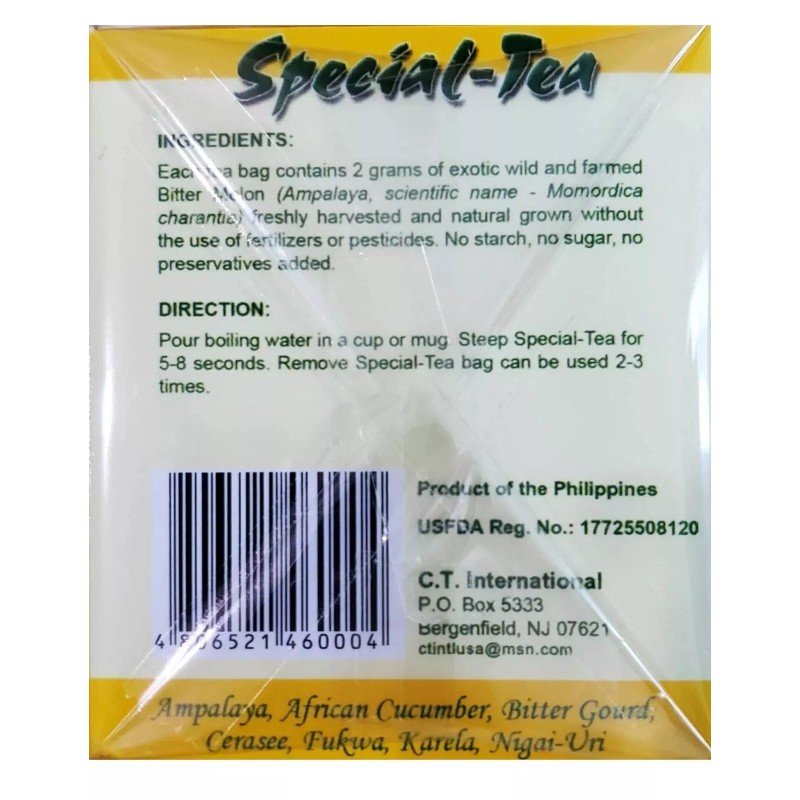 Special Tea 2 Boxes - Special Tea Exotic Ampalaya Bitter